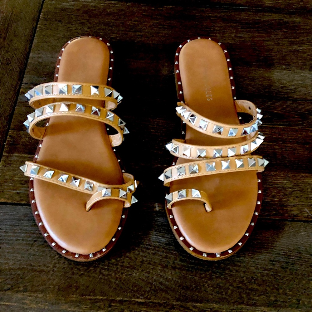 Sincerely Jules studded faux leather sandals